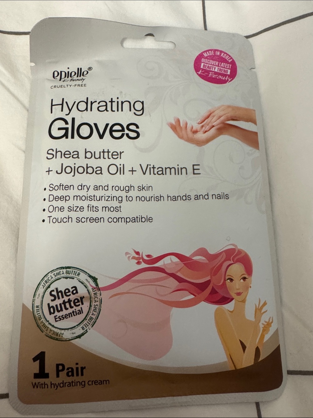 Hydrating Gloves with Shea Butter - Cream
